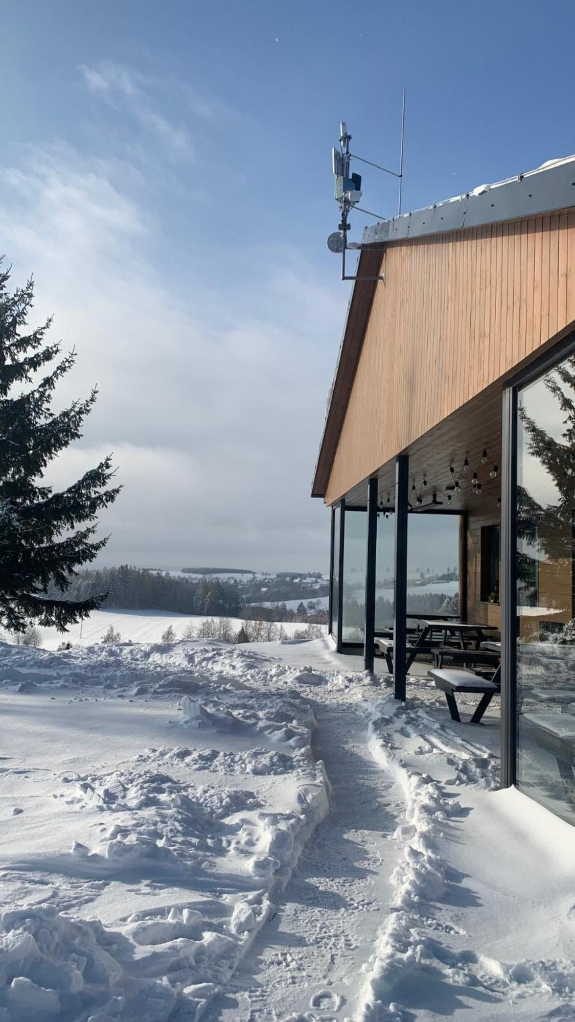 Restaurace A Penzion Gansberg Cotkytle Экстерьер фото